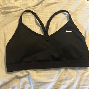 Black Nike sports bra